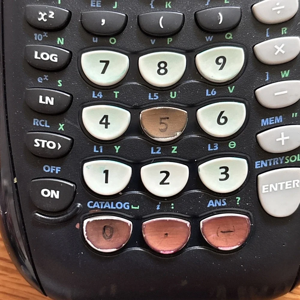 Texas Instruments TI-84 Plus Graphing Calculator Black Tested Working W/ Cover